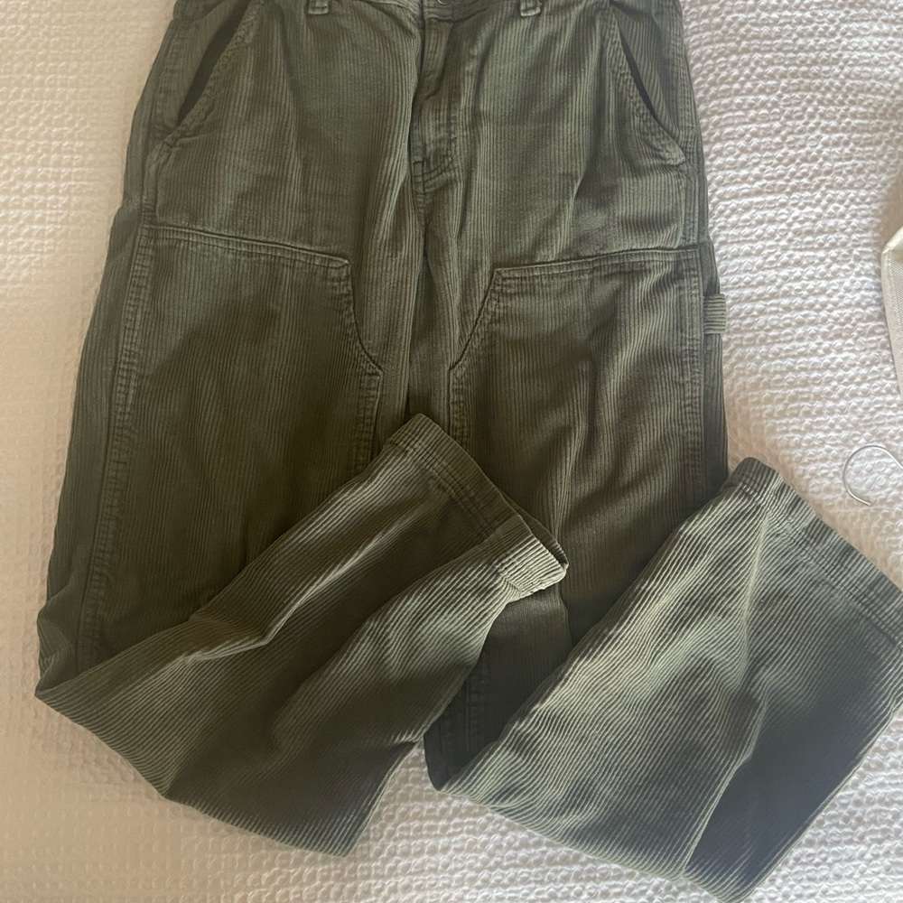 Cotton On Women’s Forest Green Corduroy Utility Pants